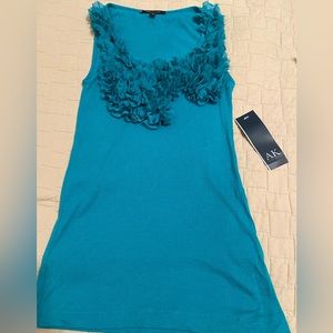 Teal Blue AK Anne Klein Tank NWT